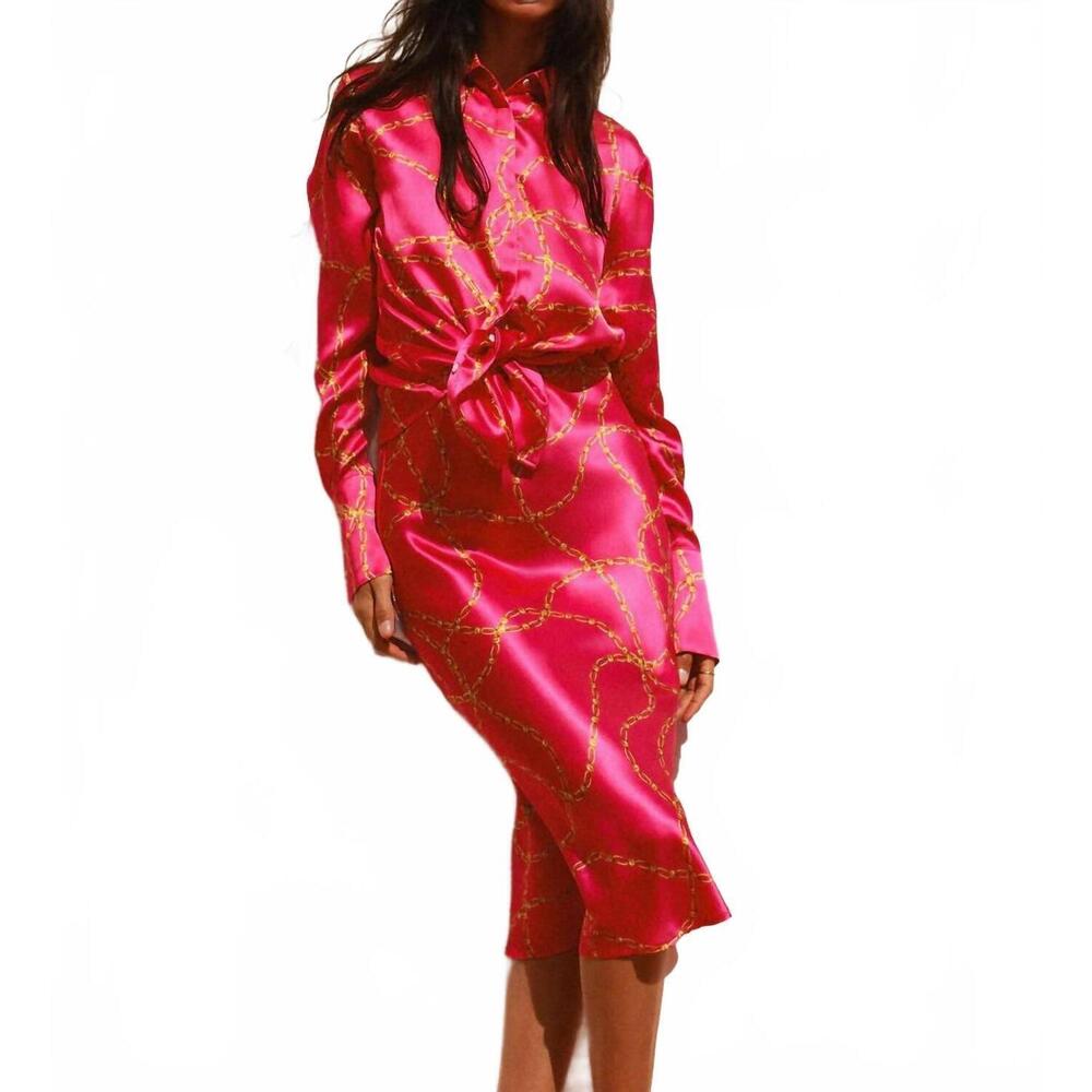 NEW CATHERINE GEE sophie blouse in dua chain